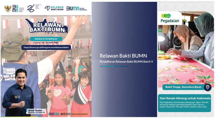 Pegadaian Kembali Buka Program Relawan Bakti BUMN Batch V, Yuk Ikutan!