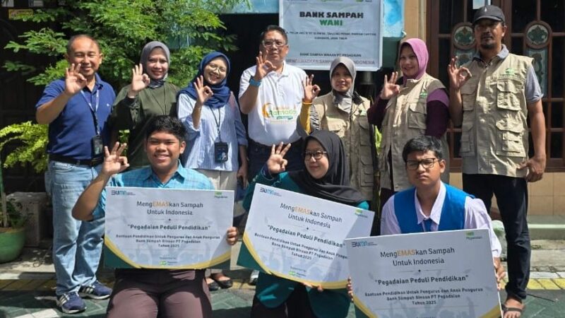 Peduli Pendidikan, Pegadaian Berikan Beasiswa bagi Pengelola Bank Sampah di Seluruh Indonesia
